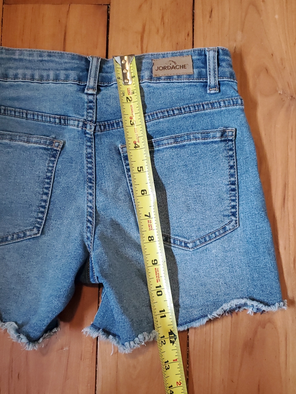 Jordache Light Blue Distressed Denim Cutoff Shorts - Picture 6 of 7